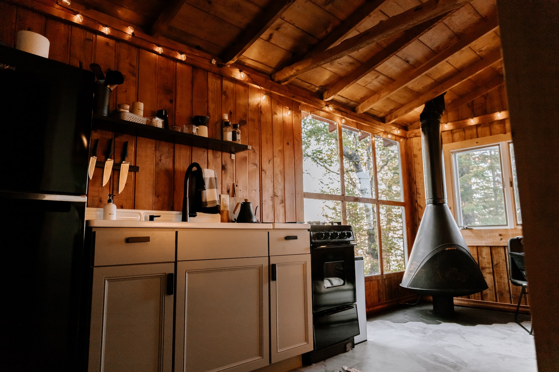 Cabin Backsplash