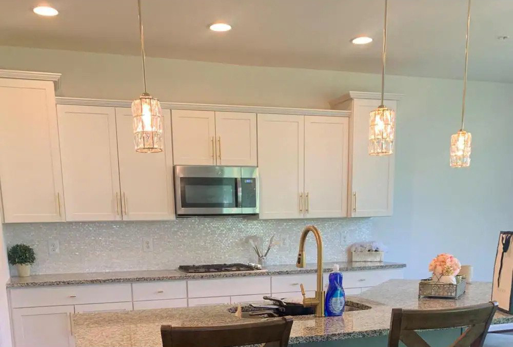 Mother of Pearl Kitchen Backsplash